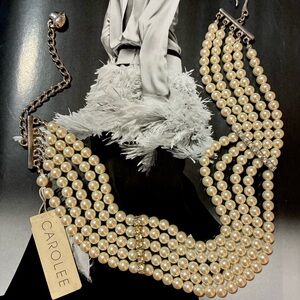 NWT RARE Vintage Carolee 5 Strand Choker